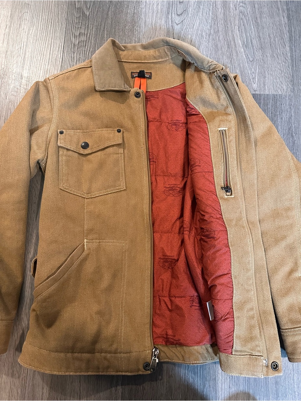 Patagonia Women’s Iron Forge Hemp Canvas Barn Coat Coriander Brown - Picture 3 of 5
